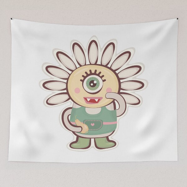 Item preview, One eyed daisy groovy monster designed and sold by OM-lova.