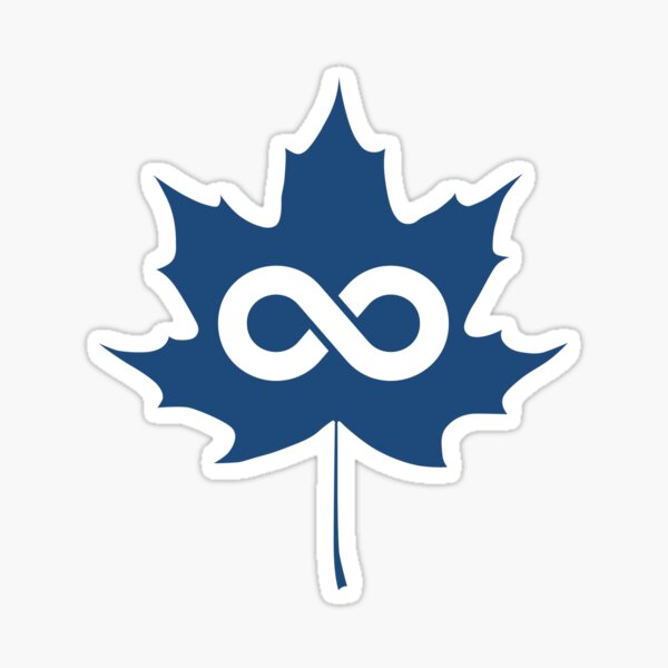 Item preview, Blue Metis Maple Leaf designed and sold by squarefoxstudio.