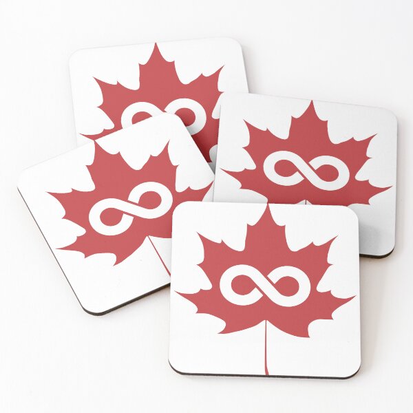 Item preview, Red Metis Maple Leaf designed and sold by SquareFox.Studio.