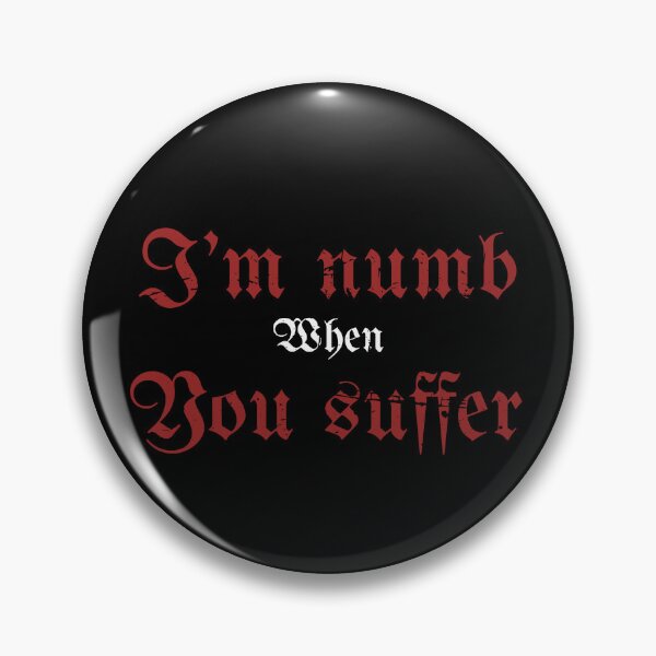 Item preview, I’m Numb When You Suffer Heavy Metal Inspired (Alternate Coloration) designed and sold by DropDeadDsgns.