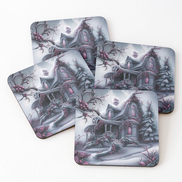 Item preview,  A magical house in a fairy-tale forest. A fairy-tale winter landscape. designed and sold by MagelliShop.