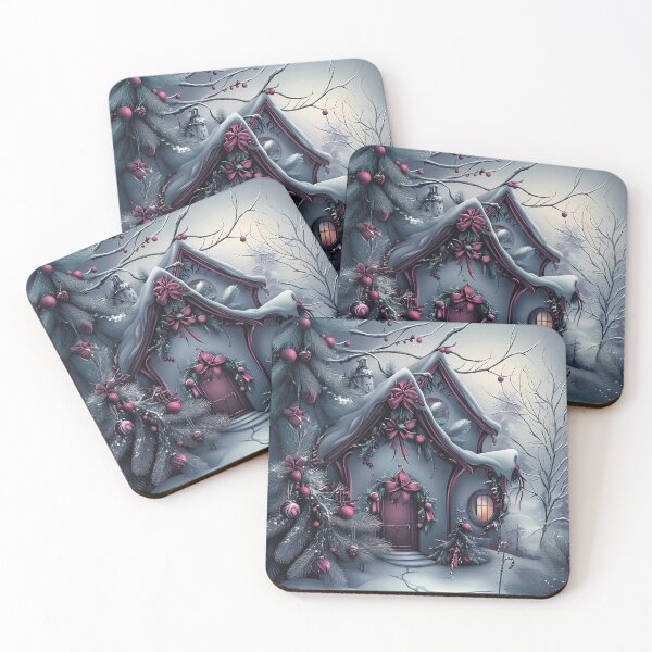 Item preview,  A magical house in a fairy-tale forest. A fairy-tale winter landscape. designed and sold by MagelliShop.