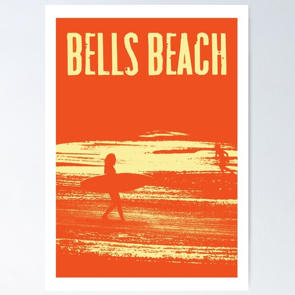 Item preview, Bells Beach Travel Poster designed and sold by Aaron  Kinzer.