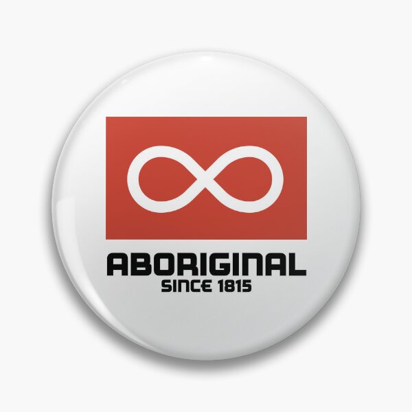 Item preview, ABORIGINAL Metis w/ Red Flag designed and sold by SquareFox.Studio.