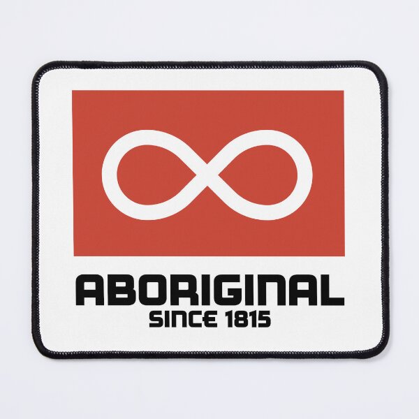 Item preview, ABORIGINAL Metis w/ Red Flag designed and sold by SquareFox.Studio.