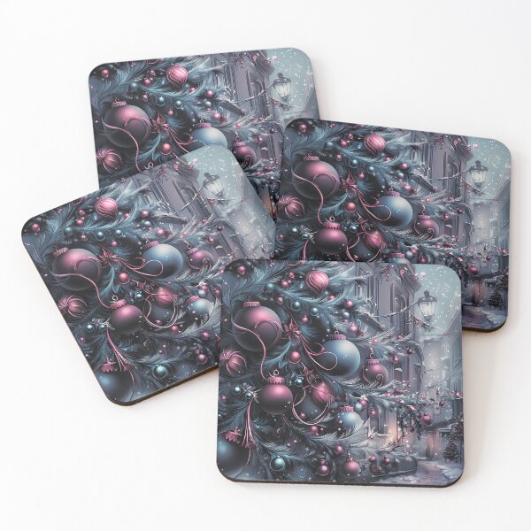 Item preview, Magical city and Christmas trees. Winter night. designed and sold by MagelliShop.