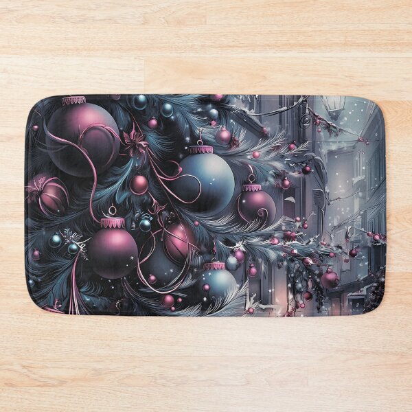Item preview, Magical city and Christmas trees. Winter night. designed and sold by MagelliShop.