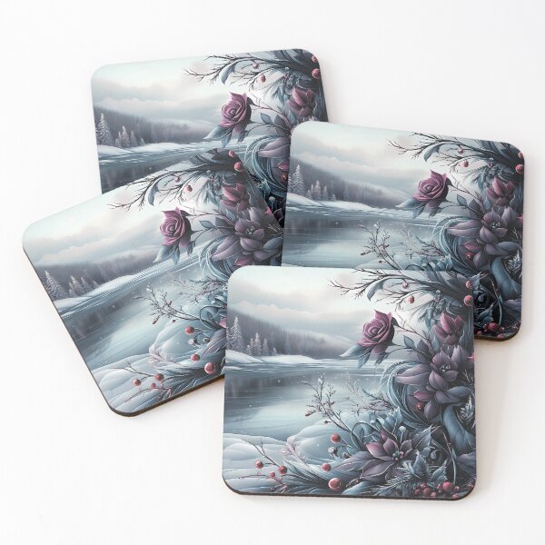 Item preview, Winter landscape. Snow-covered fields and a river. designed and sold by MagelliShop.