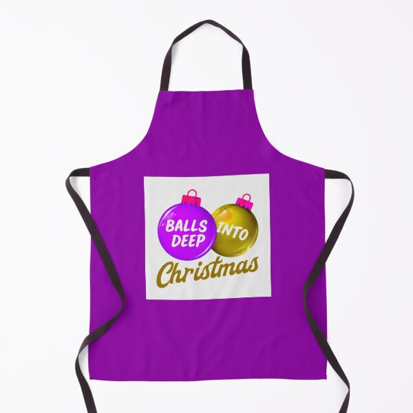 Item preview, Balls Deep Into Christmas - Funny Holiday Meme in Gold designed and sold by Earth Nature Creations.