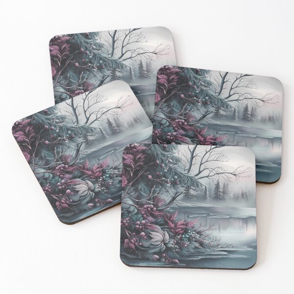Item preview, Winter landscape. Snow-covered fields and a river. designed and sold by MagelliShop.