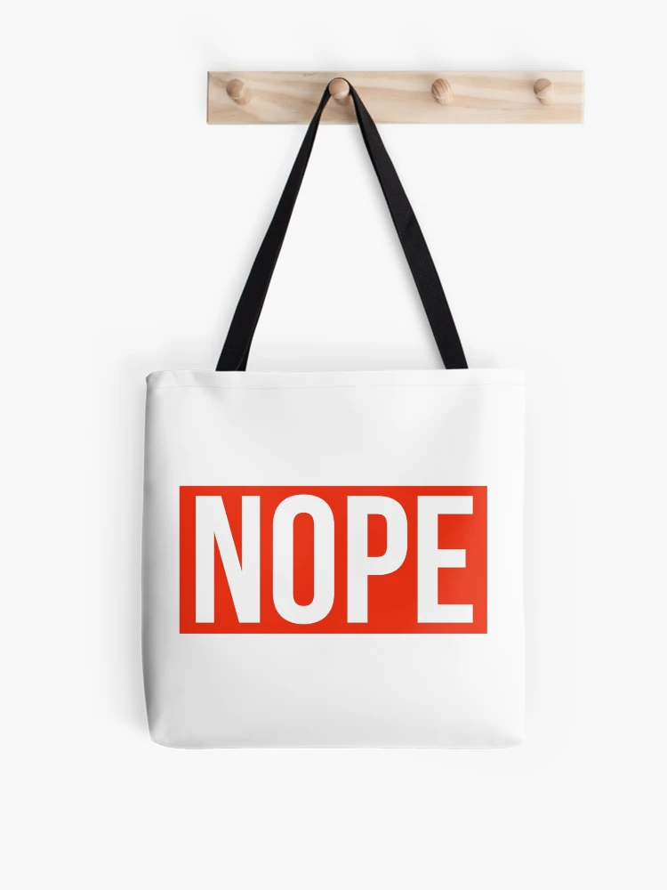 Thumbnail 1 of 2, Tote Bag, Nope designed and sold by Rachel the Artist .