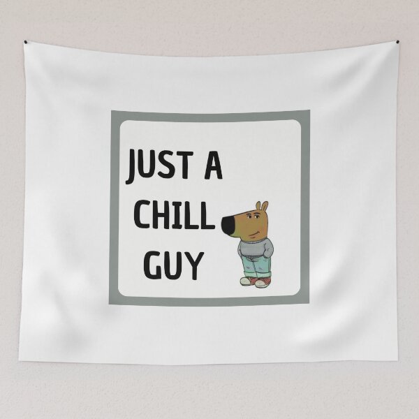 Item preview, just a chill guy designed and sold by laurazael.