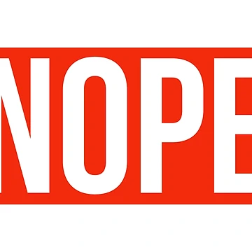 Artwork thumbnail, Nope by Rachel the Artist