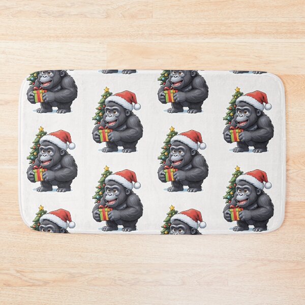 Item preview, Christmas Cartoon Gorilla designed and sold by Krieghorn.