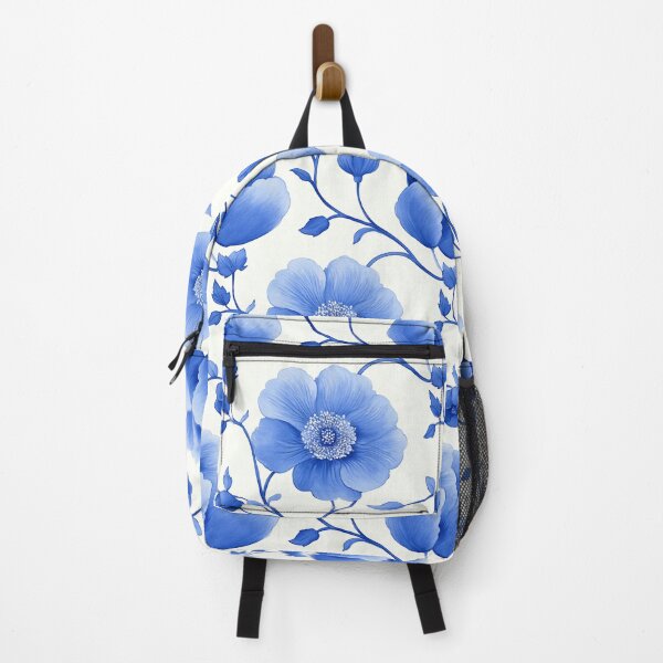Item preview, Blue Floral - Elegant floral pattern in vintage style designed and sold by MindKunst.