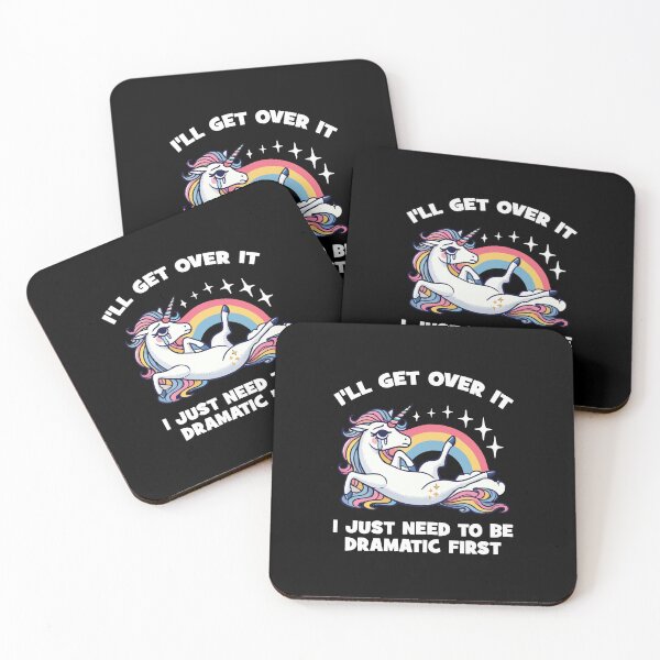 Item preview, I’ll Get Over It, I Just Need To Be Dramatic First - Funny Unicorn Humor designed and sold by chantastical.