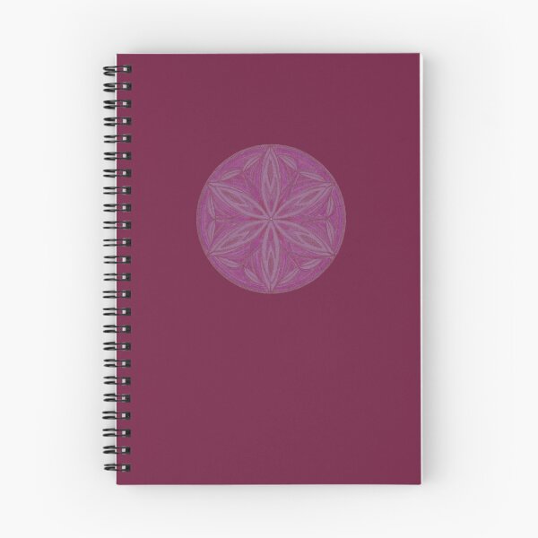 Item preview, Flower of Life Mandalas: 203 - Fucsia Flow Dark Pink Snowflake designed and sold by SonoSonoStudio.