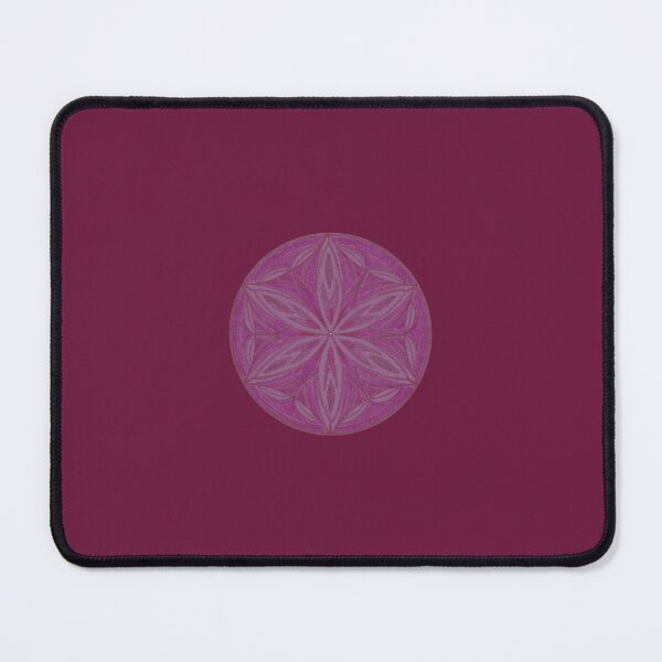 Item preview, Flower of Life Mandalas: 203 - Fucsia Flow Dark Pink Snowflake designed and sold by SonoSonoStudio.