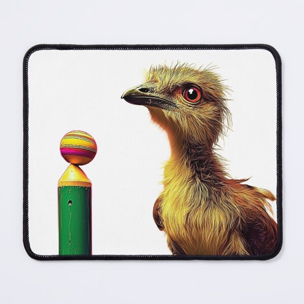 Item preview, Emu playing  cricket  designed and sold by PixcelStudioB.