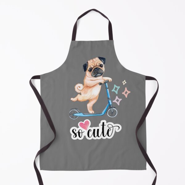 Item preview, Pug on Scooter | Cute Dog Illustration Design designed and sold by alkareem-ca.