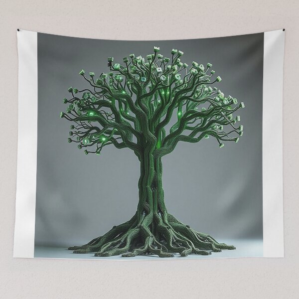 Item preview, Tree with Circuit Board Branches designed and sold by ErGoBa.
