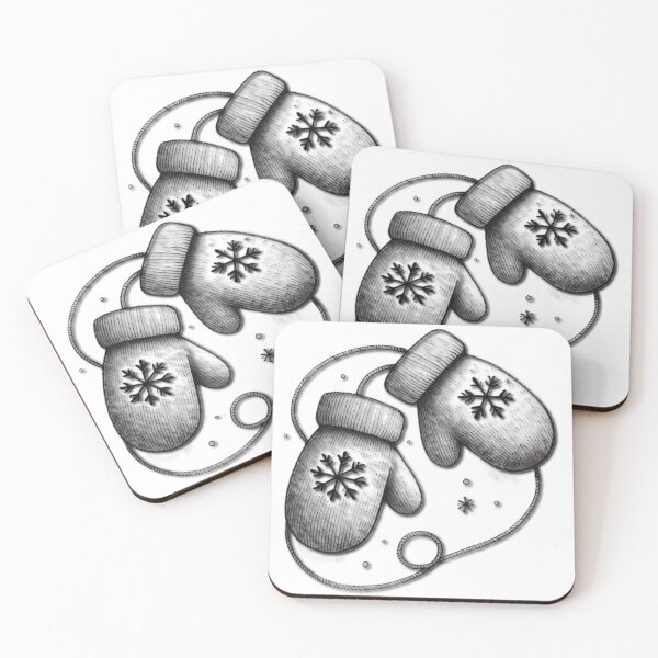 Item preview, Cozy Winter Mittens - Rustic Snowflake Design designed and sold by HopeLoom.