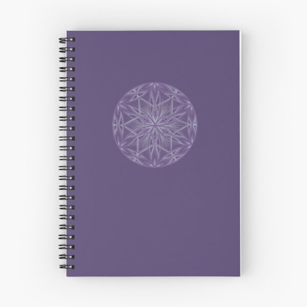 Item preview, Flower of Life Mandalas: 220 - Dark Purple Grape Snowflake designed and sold by SonoSonoStudio.