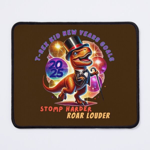 Item preview, Festive T-Rex New Year Goals Disco Design designed and sold by bAIryBarn.