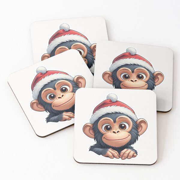 Item preview, Christmas Cartoon Chimpanzee designed and sold by Krieghorn.