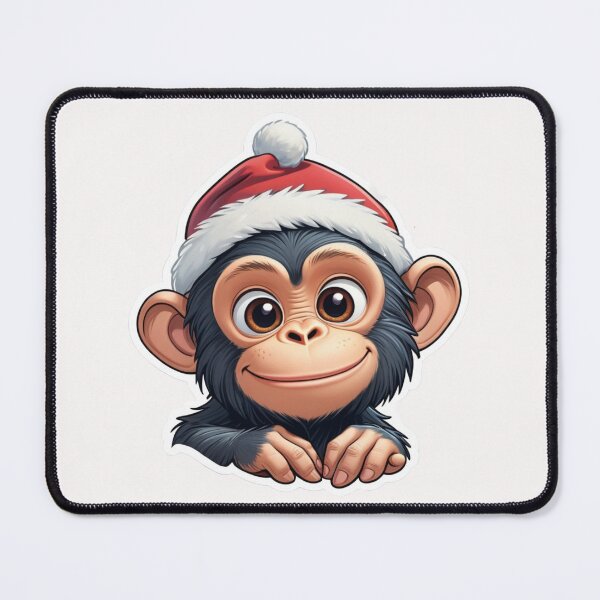 Item preview, Christmas Cartoon Chimpanzee designed and sold by Krieghorn.