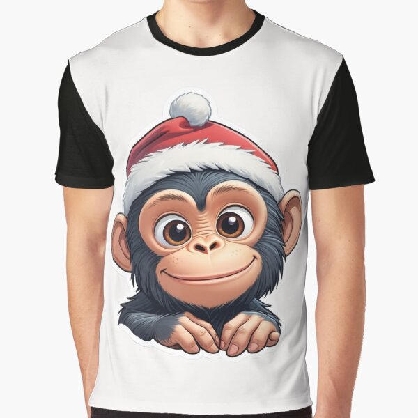 Item preview, Christmas Cartoon Chimpanzee designed and sold by Krieghorn.