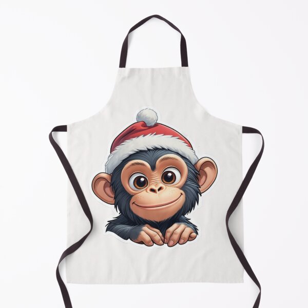 Item preview, Christmas Cartoon Chimpanzee designed and sold by Krieghorn.