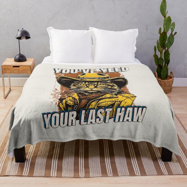 Item preview, You've Yeed Your Last Haw Cute Adorable Funny Cowboy Cat Ver 5 Funny Cowboy Quotes designed and sold by thecatcouch.