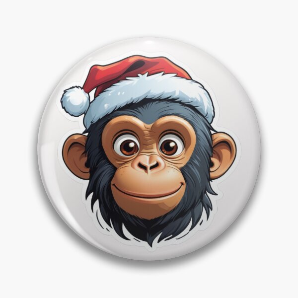 Item preview, Christmas Cartoon Chimpanzee designed and sold by Krieghorn.