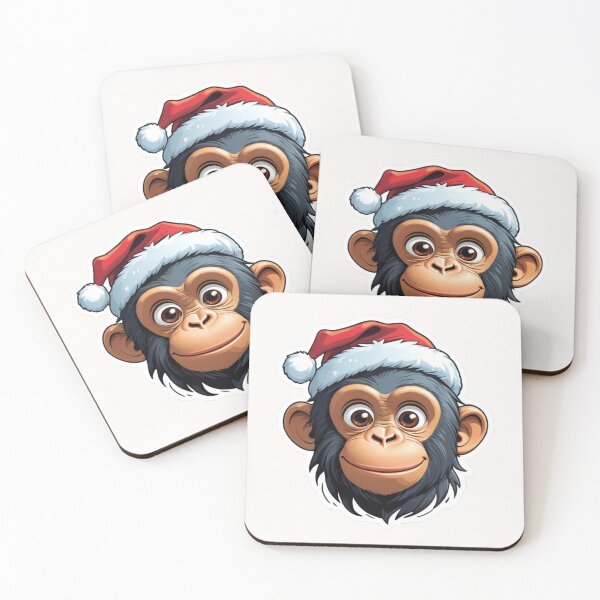 Item preview, Christmas Cartoon Chimpanzee designed and sold by Krieghorn.