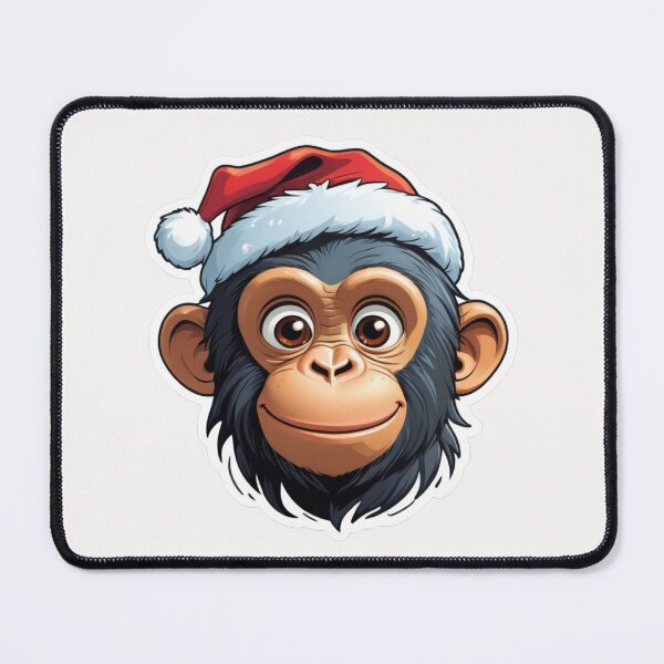 Item preview, Christmas Cartoon Chimpanzee designed and sold by Krieghorn.