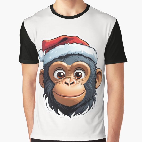 Item preview, Christmas Cartoon Chimpanzee designed and sold by Krieghorn.