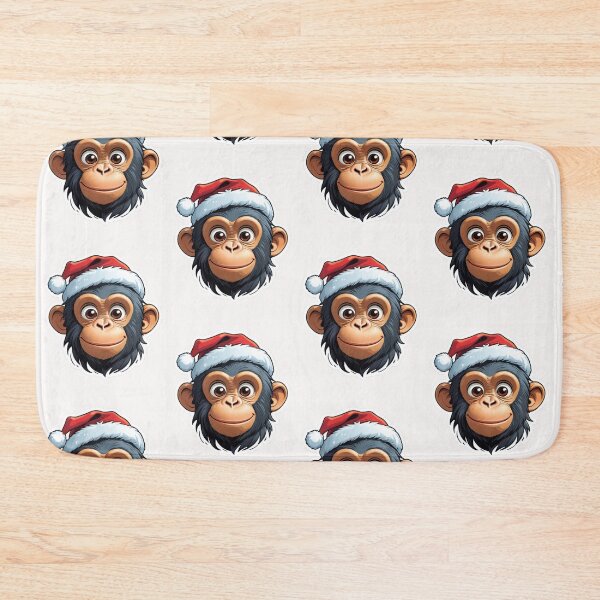 Item preview, Christmas Cartoon Chimpanzee designed and sold by Krieghorn.