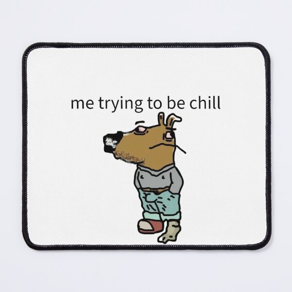 Item preview, chill guy meme (except he is not chill at all) designed and sold by ella-88.