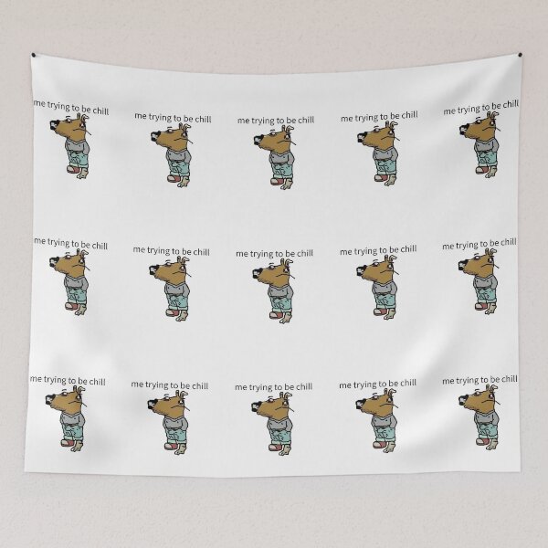 Item preview, chill guy meme (except he is not chill at all) designed and sold by ella-88.
