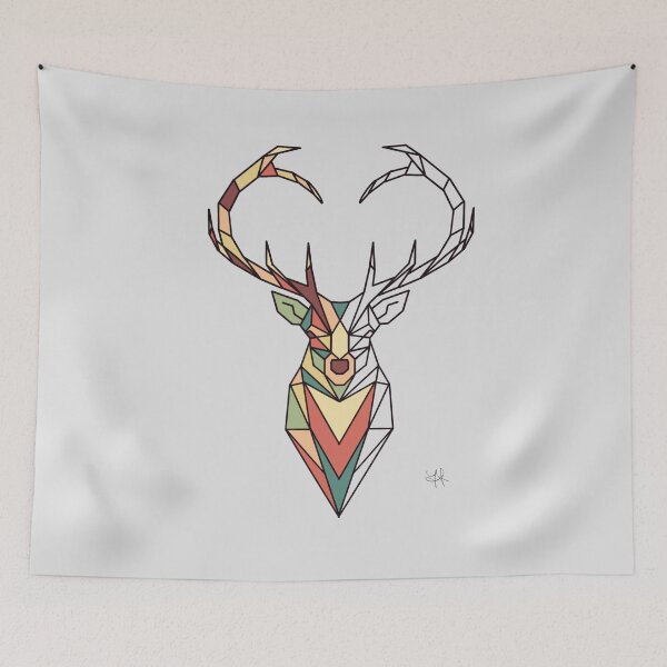 Item preview, Modern Geometric Deer - Love of the Woods designed and sold by YaraCreatyque.