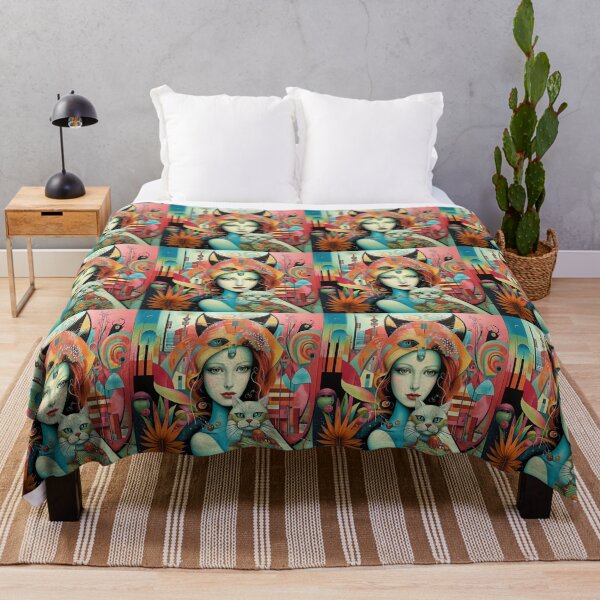 Item preview, Beautiful girl with a cat. designed and sold by Natalia-Vlad.