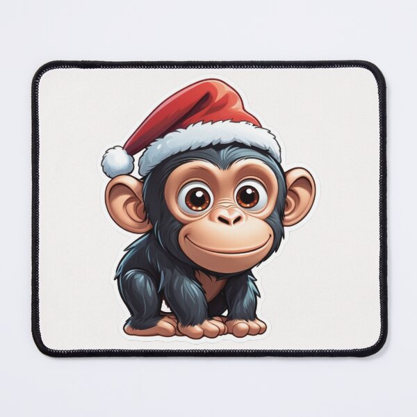 Item preview, Christmas Cartoon Chimpanzee designed and sold by Krieghorn.