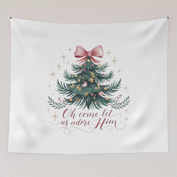 Item preview, Oh Come Let Us Adore Him Shirt Christian Christmas designed and sold by SztylishDesigns.