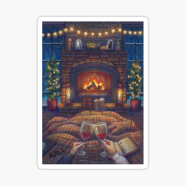 Item preview, Winter fireplace designed and sold by illustore.