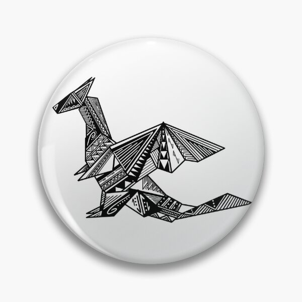 Item preview, Tribal Origami Dragon designed and sold by Steeb757.