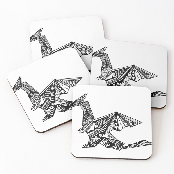 Item preview, Tribal Origami Dragon designed and sold by Steeb757.