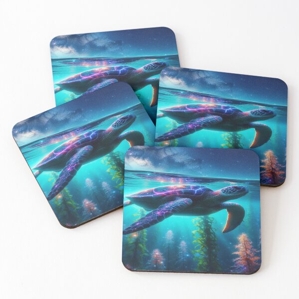 Item preview,  Galactic Turtles - Ocean Meets Space Shower Curtain designed and sold by Naomi Gutierrez Parrish.