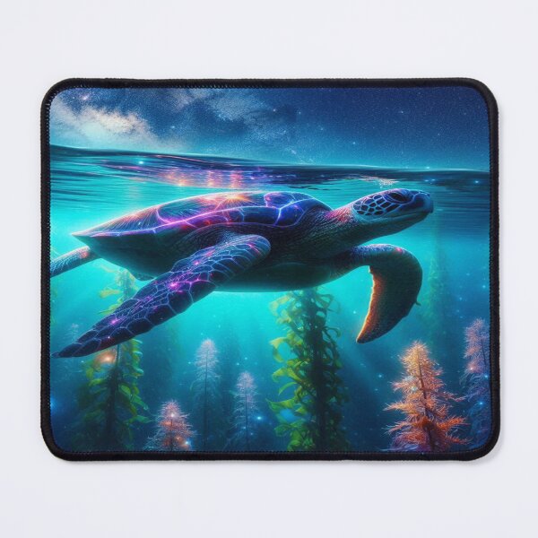 Item preview,  Galactic Turtles - Ocean Meets Space Shower Curtain designed and sold by Naomi Gutierrez Parrish.