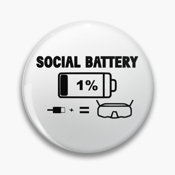 Item preview, Social Battery Recharge Fpv goggles designed and sold by MorganDigital.
